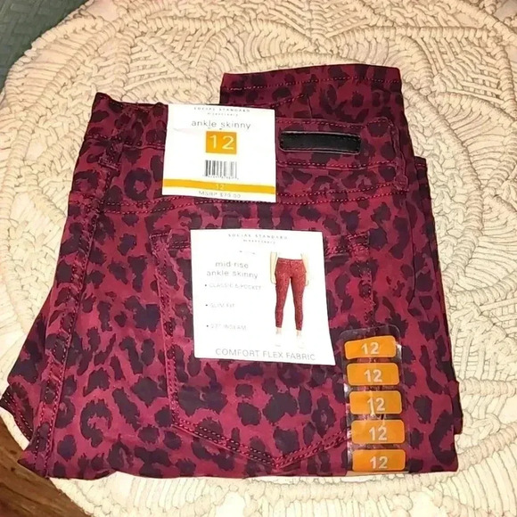 Sanctuary Pants - Social Standard by Sanctuary Sketchy Cheetah Ankle Skinny NWT